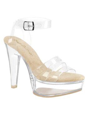 Platform Clear Jelly High Heel Shoes
